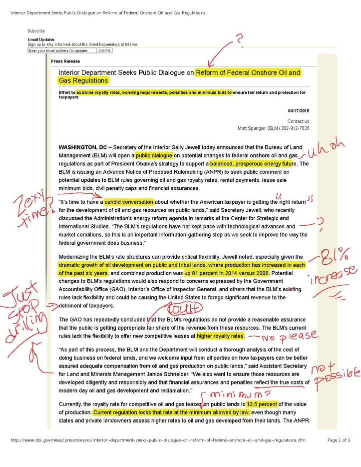 Interior Department Seeks Public Dialogue on Reform of Federal Onshore Oil and Gas Regulations_Page_1