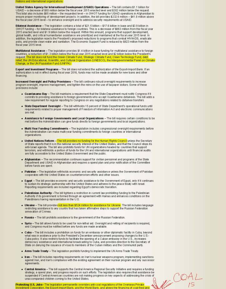 Appropriations Committee Releases Fiscal Year 2016 State and Foreign Operations Bill | Committee on _Page_2