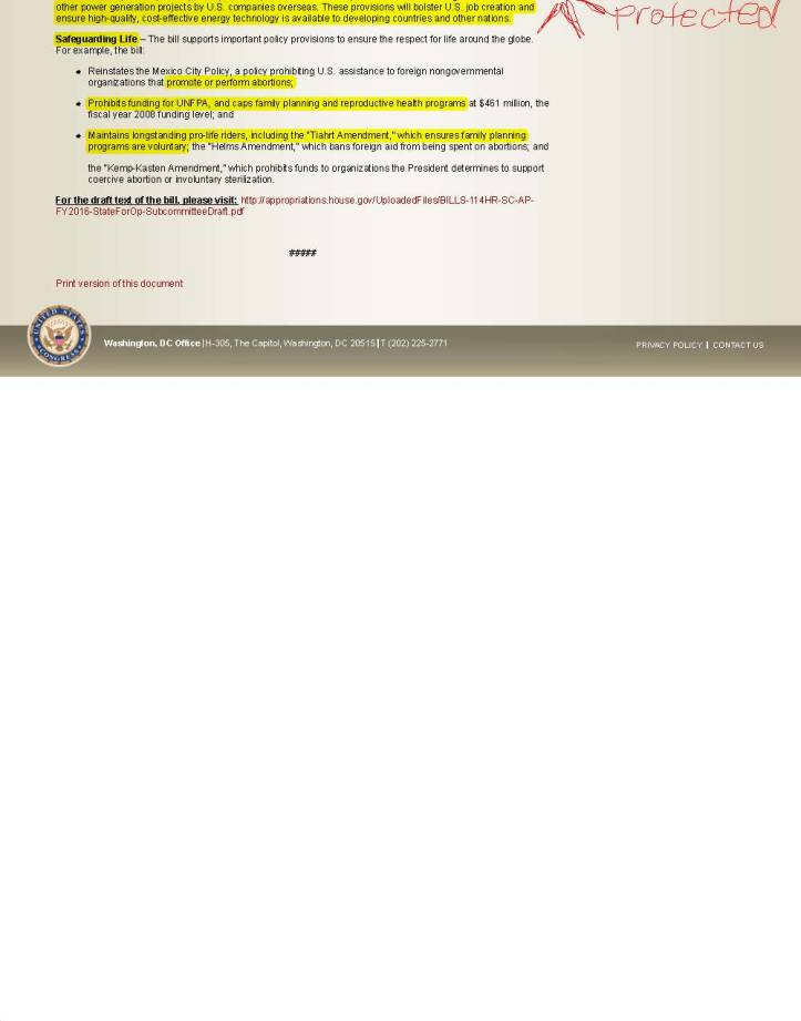 Appropriations Committee Releases Fiscal Year 2016 State and Foreign Operations Bill | Committee on _Page_3