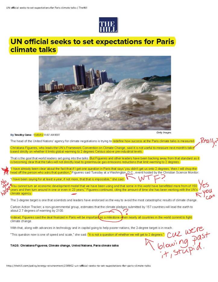 UN official seeks to set expectations for Paris climate talks | TheHill